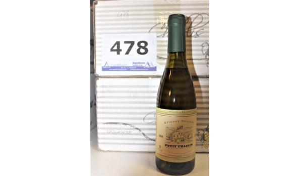 24 flessen à 37,5cl witte wijn Etienne Boileau, Petit Chablis 2009